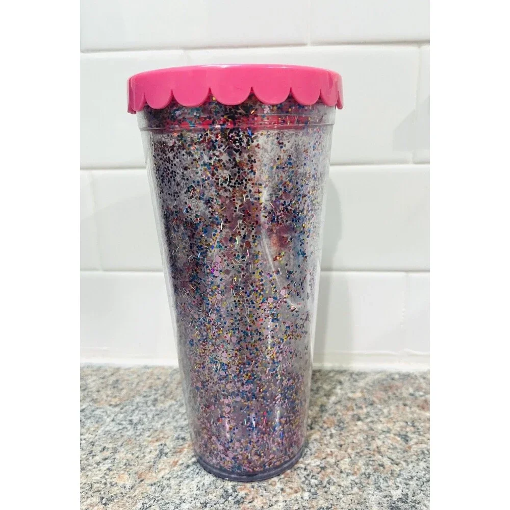 Packed Party “Sippin Like It’s My Birthday” Insulated Cup & Straw 22 oz Pink